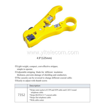 Durable Hardware Networking Tools RG Cable Stripper with Cable Cutter